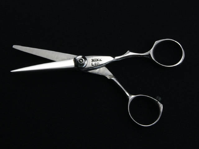 MINK L.ED FX767 美容師用 理容師用 トリマー用 中古シザー